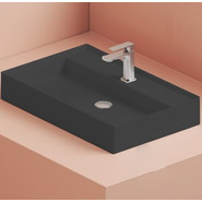 Раковина-чаша ArtCeram Scalino 75 см SCL008 17 00, чёрный матовый - фото 
