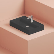 Раковина-чаша ArtCeram Scalino 75 см SCL008 17 00, чёрный матовый - фото 2