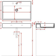 Раковина-чаша ArtCeram Scalino 75 см SCL008 17 00, чёрный матовый - фото 3