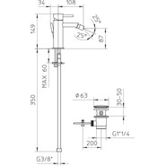 Смеситель для биде Bossini Oki Z005401.030 - фото 2