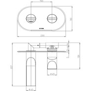 Смеситель для раковины настенный Bossini Apice Z00549.030 - фото 4