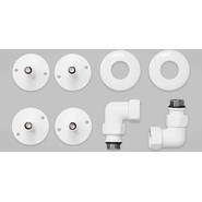 Полотенцесушитель водяной Domoterm Калипсо БЕЛ П5 500x500 мм, белый - фото 4