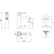 Смеситель для раковины Lemark Villa LM4837B, бронза - фото 2