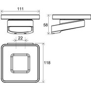 Мыльница Ravak 10° X07P556, цвет чёрный - фото 5