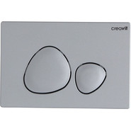 Кнопка смыва Creavit Spa GP7002.00, серый матовый - фото 