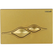 Кнопка смыва Creavit Ufo GP1006.00, золото матовое - фото 