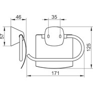 Держатель для туалетной бумаги Keuco City 02760010000 - фото 2