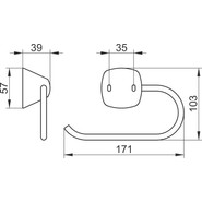 Держатель для туалетной бумаги Keuco City 02762010000 - фото 2