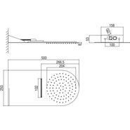 Верхний душ AQG Flow R2 500x250 мм 19FLO0220R2F - фото 5