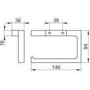 Держатель для туалетной бумаги Keuco Edition 11 11162030000, цвет бронза - фото 3
