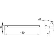 Полотенцедержатель Keuco Moll 45 см 12720010000 - фото 3