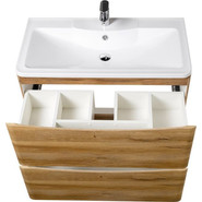 Тумба напольная с раковиной BelBagno ACQUA-1000-2C-PIA-RR 100 см, Rovere Rustico, Цвет фасада: Rovere Rustico - фото 2