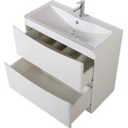 Тумба напольная с раковиной BelBagno ACQUA-1000-2C-PIA-BL 100 см, Bianco Lucido, Цвет фасада: Bianco Lucido - фото 2