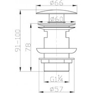 Донный клапан BelBagno BB-SAT-NERO, чёрный матовый - фото 2