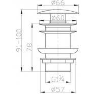 Донный клапан BelBagno BB-SC-NERO, чёрный матовый - фото 2
