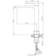 Смеситель для раковины высокий BelBagno Luce LUC-LMC-NERO-W0, черный матовый, Цвет производителя: чёрный матовый - фото 2
