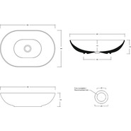 Раковина-чаша White Ceramic Balisong 60 см W0807OC, оранжевый матовый - фото 3