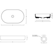 Раковина-чаша White Ceramic Blade 60 см W0527PK, розовый матовый - фото 2