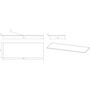 Столешница Cersanit Moduo 120 см BL-MOD120, дуб - фото 6