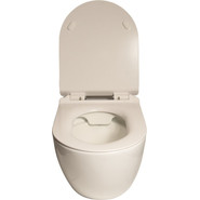 Унитаз подвесной безободковый SantiLine SL-5002 с крышкой микролифт - фото 3