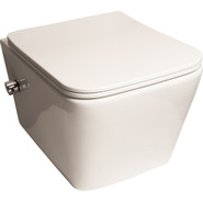 Унитаз-биде подвесной безободковый SantiLine SL-5004SM-BD с крышкой микролифт - фото 2