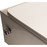 Унитаз-биде подвесной безободковый SantiLine SL-5004SM-BD с крышкой микролифт - фото 4