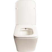 Унитаз-биде подвесной безободковый SantiLine SL-5004SM-BD с крышкой микролифт - фото 5