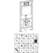 Инсталляция с подвесным безободковым унитазом SantiLine SL-5018MB+SL-03, черный матовый - фото 5
