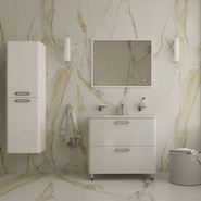 Тумба напольная с раковиной Iddis Brick 80 см BRI80WFi95K, белый глянец - фото 6