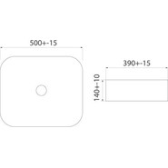 Раковина-чаша Iddis Bridge 50 см BRIBM05i27, черный матовый - фото 6