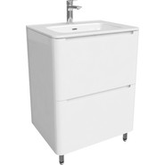 Тумба напольная с раковиной Iddis Edifice 60 см EDI60WFi95K, белый глянец - фото 