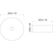Раковина-чаша Iddis Ray 35 см RAYBM03i27, черный матовый - фото 5