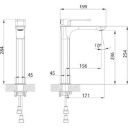Смеситель для раковины высокий Iddis Slide SLISB01i01 - фото 6