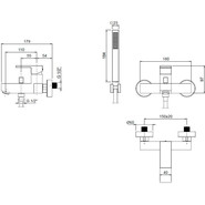 Смеситель для ванны Cezares UNIKA-VDM-02, бронза, Цвет производителя: бронза - фото 5