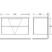 Тумба подвесная с раковиной BelBagno VITTORIA-1000-2C-SO-PINO-P 100 см, Pino - фото 4