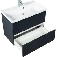 Тумба подвесная с раковиной BelBagno VITTORIA-1000-2C-SO-GO-P 100 см, Grigio Opaco - фото 2