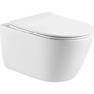 Унитаз подвесной безободковый Aquatek Оберон AQ1363W-00 с крышкой микролифт - фото 