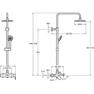 Душевая стойка Jacob Delafon Aleo E97825RU-4-CP - фото 3