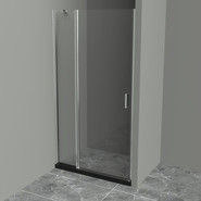 Душевая дверь BelBagno 100 см UNO-B-12-30+70-C-Cr, хром/прозрачное - фото 