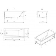Ванна акриловая Santek Фиджи 180x80 см 1.WH50.1.706, Размер - мм: 1800х800 - фото 6