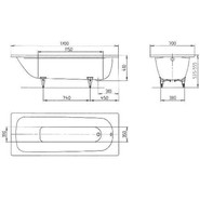 Ванна стальная Kaldewei Saniform Plus 170х70 см mod. 363-1 anti-sleap + easy-clean 111830003001 - фото 3
