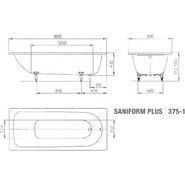 Ванна стальная Kaldewei Saniform Plus 180x80 см mod. 375-1 easy-clean 112800013001 - фото 6
