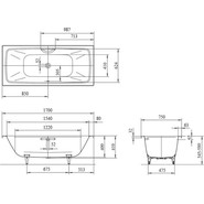 Ванна стальная Kaldewei Cayono Duo 170x75 см mod. 724 272400010001 - фото 3
