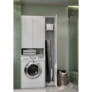 Пенал напольный Акватон Лондри 31 см 1A260603LH010, белый глянец - фото 4