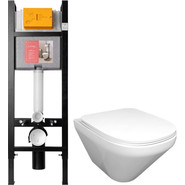 Инсталляция с подвесным безободковым унитазом Jacob Delafon Modern Life E21774RU-00 - фото 