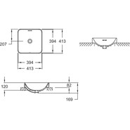 Раковина-чаша Jacob Delafon Vox 41 см E2661-0 - фото 5