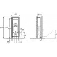 Инсталляция для унитаза Jacob Delafon 3/6 л E4311-NF - фото 2