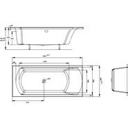 Ванна гидромассажная Jacob Delafon Evok 180x80 см L E5TN214LRU-00 (система Tonus+) - фото 2