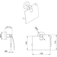 Держатель для туалетной бумаги Azario Nessy AZ-73110 - фото 3