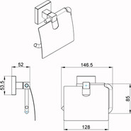 Держатель для туалетной бумаги Azario Rina AZ-87010 - фото 3